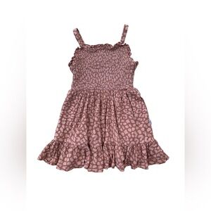 Little Sleepies Play Size 12-18 Months Desert Leopard Smocked Dress Lion King